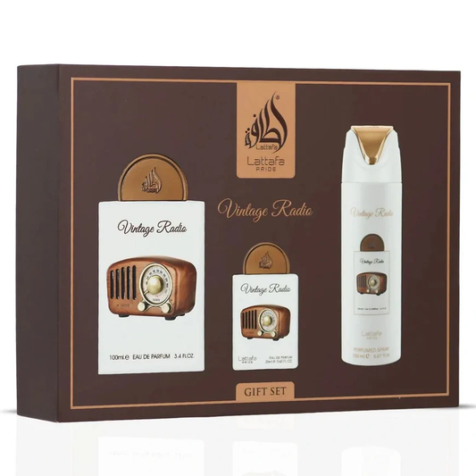 Vintage Radio Gift Set 4pcs